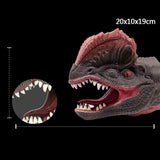 Maxbell Simulation Dinosaur Animal Head Model Hand Puppet Kids Toy Dilophosaurus
