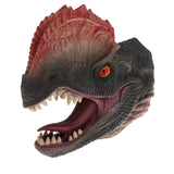 Maxbell Simulation Dinosaur Animal Head Model Hand Puppet Kids Toy Dilophosaurus