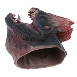 Maxbell Simulation Dinosaur Animal Head Model Hand Puppet Kids Toy Dilophosaurus