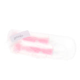 Maxbell 2Pcs Baby Bent-Handled Spoon Weaning Soft Silicone Head Tableware Pink