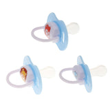 Maxbell Baby Infant Orthodontic Dummy Pacifier Silicone Teat Blue(Round Pacifier)