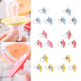 Maxbell Baby Infant Orthodontic Dummy Pacifier Silicone Teat Blue(Round Pacifier)