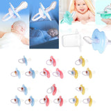 Maxbell Baby Infant Orthodontic Dummy Pacifier Silicone Teat Blue(Round Pacifier)