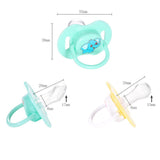 Maxbell Baby Infant Orthodontic Dummy Pacifier Silicone Teat Blue(Round Pacifier)