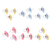 Maxbell Baby Infant Orthodontic Dummy Pacifier Silicone Teat Blue(Round Pacifier)