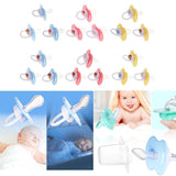 Maxbell Baby Infant Orthodontic Dummy Pacifier Silicone Teat Blue(Round Pacifier)
