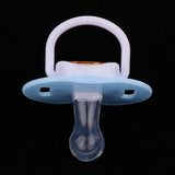 Maxbell Baby Infant Orthodontic Dummy Pacifier Silicone Teat Blue(Round Pacifier)