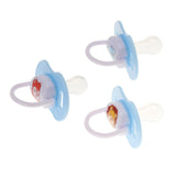 Maxbell Baby Infant Orthodontic Dummy Pacifier Silicone Teat Blue(Round Pacifier)