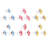 Maxbell Baby Infant Orthodontic Dummy Pacifier Silicone Teat Blue(Round Pacifier)