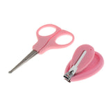 Maxbell 4pcs/Set Baby Nail Clippers Scissors Cutters Finger Manicure Pink