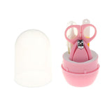 Maxbell 4pcs/Set Baby Nail Clippers Scissors Cutters Finger Manicure Pink