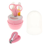 Maxbell 4pcs/Set Baby Nail Clippers Scissors Cutters Finger Manicure Pink