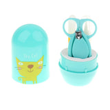 Maxbell 4pcs/Set Baby Nail Clippers Scissors Cutters Finger Manicure Green Cat