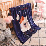 Maxbell Blanket Preschool Bed Mat Office Nap Baby Towel 100x150cm White Bear