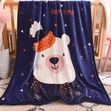 Maxbell Blanket Preschool Bed Mat Office Nap Baby Towel 100x150cm White Bear