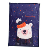 Maxbell Blanket Preschool Bed Mat Office Nap Baby Towel 100x150cm White Bear