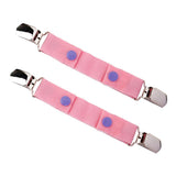 Maxbell 2 Pack Children's Dapper Snappers Toddler Adjustable Belt Pink