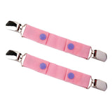 Maxbell 2 Pack Children's Dapper Snappers Toddler Adjustable Belt Pink