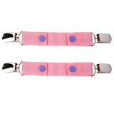 Maxbell 2 Pack Children's Dapper Snappers Toddler Adjustable Belt Pink