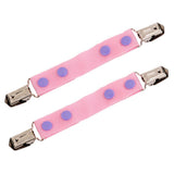 Maxbell 2 Pack Children's Dapper Snappers Toddler Adjustable Belt Pink