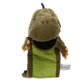 Maxbell Maxbell Soft Cloth T-Rex Dinosaur Doll Hand Puppet with Movable Mouth Kids Toy Green