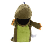 Maxbell Maxbell Soft Cloth T-Rex Dinosaur Doll Hand Puppet with Movable Mouth Kids Toy Green