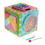 Maxbell Maxbell 6 in 1 Multi-Function Wooden Activity Play Cube Kids Baby Developmental Toy