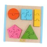 Maxbell Maxbell Geometry Shape Wooden Jigsaw Block Puzzle Children Education Toys Style 3