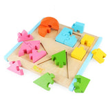 Maxbell Maxbell Geometry Shape Wooden Jigsaw Block Puzzle Children Education Toys Style 3