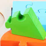 Maxbell Maxbell Geometry Shape Wooden Jigsaw Block Puzzle Children Education Toys Style 3