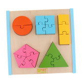 Maxbell Maxbell Geometry Shape Wooden Jigsaw Block Puzzle Children Education Toys Style 3