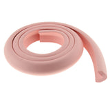 2m L Shape Rubber Strap Edge Guard Baby Safety Corner Protection Pink Green