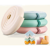 2m L Shape Rubber Strap Edge Guard Baby Safety Corner Protection Pink Green