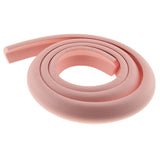 2m L Shape Rubber Strap Edge Guard Baby Safety Corner Protection Pink Green