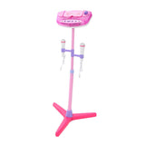 Maxbell Maxbell Music Play Toy Kids Karaoke Machine With 2 Microphones Adjustable Stand Pink