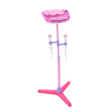 Maxbell Maxbell Music Play Toy Kids Karaoke Machine With 2 Microphones Adjustable Stand Pink