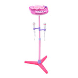 Maxbell Maxbell Music Play Toy Kids Karaoke Machine With 2 Microphones Adjustable Stand Pink