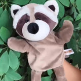 Maxbell 31cm Soft Plush Zoo Animals Hand Puppets for Kids Pretend Role Play Raccoon - Aladdin Shoppers