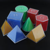 Maxbell Maxbell 8Pcs Multi-Color Detachable Geometric Solids Kids Early Math Educational Toy