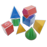 Maxbell Maxbell 8Pcs Multi-Color Detachable Geometric Solids Kids Early Math Educational Toy