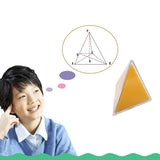 Maxbell Maxbell 8Pcs Multi-Color Detachable Geometric Solids Kids Early Math Educational Toy