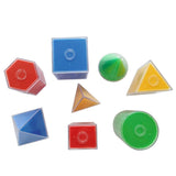 Maxbell Maxbell 8Pcs Multi-Color Detachable Geometric Solids Kids Early Math Educational Toy