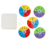 Maxbell Maxbell Set of Plastic Numbered Fractions Circles Board Math Mathematics Number Toys