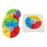 Maxbell Maxbell Set of Plastic Numbered Fractions Circles Board Math Mathematics Number Toys