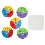 Maxbell Maxbell Set of Plastic Numbered Fractions Circles Board Math Mathematics Number Toys