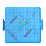 Maxbell Maxbell Plastic Nail Plate Boards Puzzle Game Mathematics Nailboard For Kids Math Geometry Educational Toy Gifts