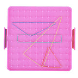 Maxbell Maxbell Plastic Nail Plate Boards Puzzle Game Mathematics Nailboard For Kids Math Geometry Educational Toy Gifts