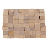 Maxbell LOT 300PCS NATURAL WOODEN BUILDING BLOCKS BRICKS CUBES SET PINE WOOD ECO TOY