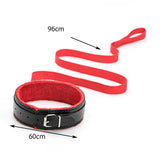 Maxbell Maxbell 10x Bondage Restraints Kits Blindfold PU Leather Ankle Cuffs Set Accessories