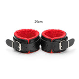 Maxbell Maxbell 10x Bondage Restraints Kits Blindfold PU Leather Ankle Cuffs Set Accessories